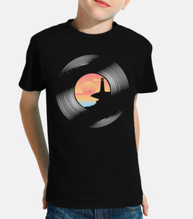Disco Vinilo Paisaje Faro y Amanecer