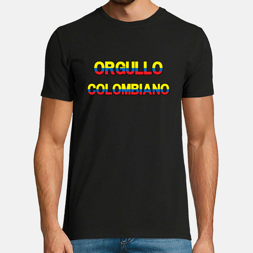 Camiseta Dise o Orgullo Colombiano Con La Bandera Colombiana En Las camiseta-dise-o-orgullo-colombiano-con-la-bandera-colombiana-en-las