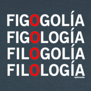 T-shirt progettazione di filologia