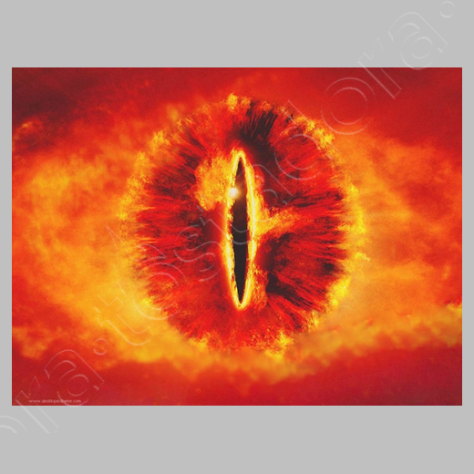 Lienzo Horizontal 43 40 X 30 Cm El Ojo De Sauron Para Los Fans Del