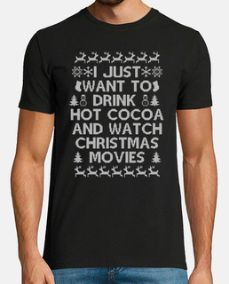 diseño navideño chocolate caliente y pe