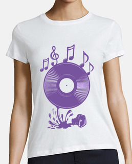 Disque vinyle en forme d39encre renvers