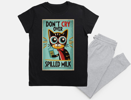 Do not cry over spilled milk Cat Pun