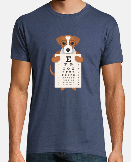 dog eye letter t-shirt