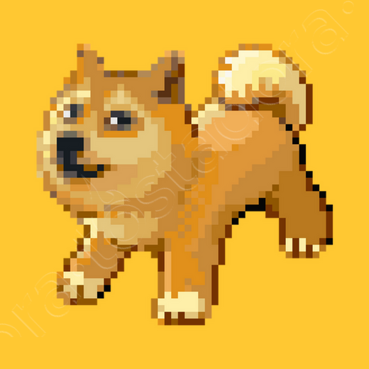 Pokemon Pixel Doge Dogemon Canvas Tostadoracom