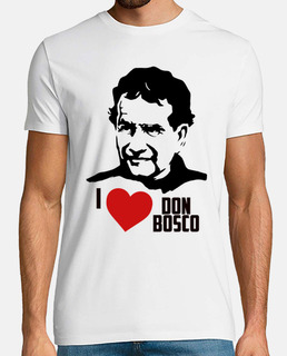 Don Bosco - Hombre, manga corta, blanco, calidad extra