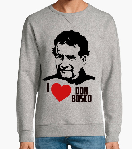 Don Bosco - Sudadera sin capucha, gris...