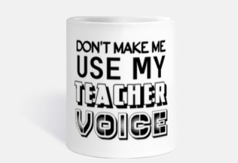 DONT MAKE ME USE MY TEACHER VOICE