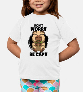 dont worry be capy funny capybara face 