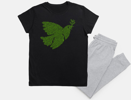 dove peace binary code