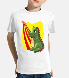 drac de sant jordi amb rosa i senyera