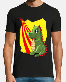 drac de sant jordi amb rosa i senyera