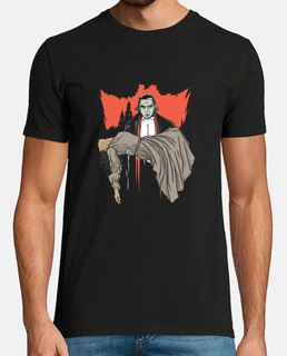 Dracula and Woman Classic Horror Design