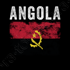 Cadre drapeau angola drapeau angolais en