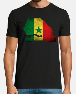 drapeau de la carte du Sénégal