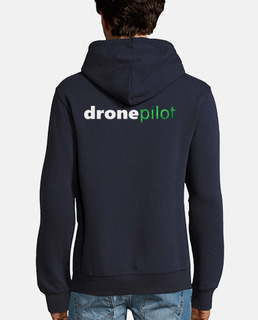 Drone Pilot. delante y detrás. Letras claras