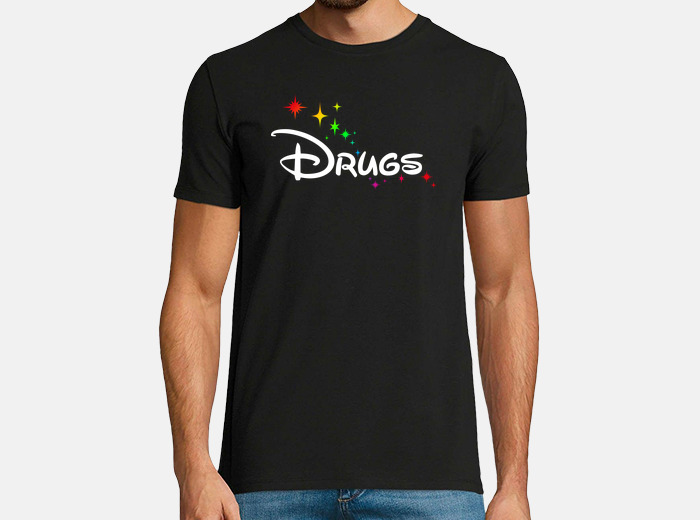 Camiseta drugs disney blanco laTostadora