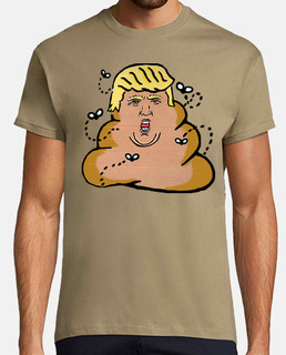dump trump - caca con moscas