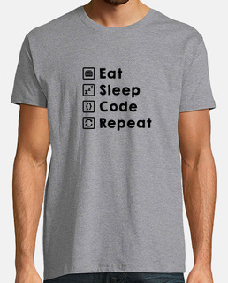 Eat Sleep Code Repeat dark