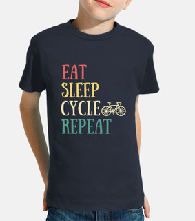 eat sleep cycle humor bicycle man