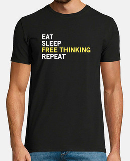 Eat Sleep Free Thinking Repeat - Conspi