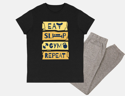 eat, sleep, gym, repeat.