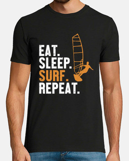 Eat Sleep Surf Repeat Water Sports Sailboarding Windsurfer