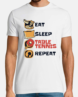 Eat Sleep Table Tennis Repeat Balls