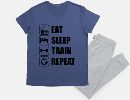 eat sleep train bodybuilding muscu