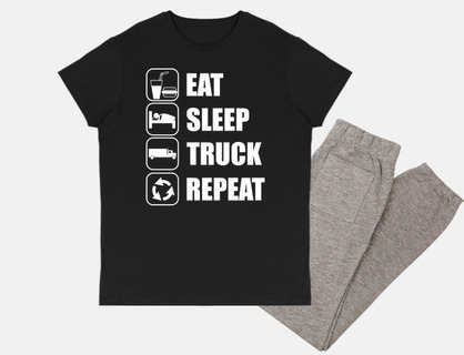eat sleep truck repeat truck truck