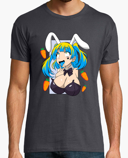 Ecchi Ragazza Anime Bunny Waifu Con T Shirt Ahegao Faccia Tostadora It