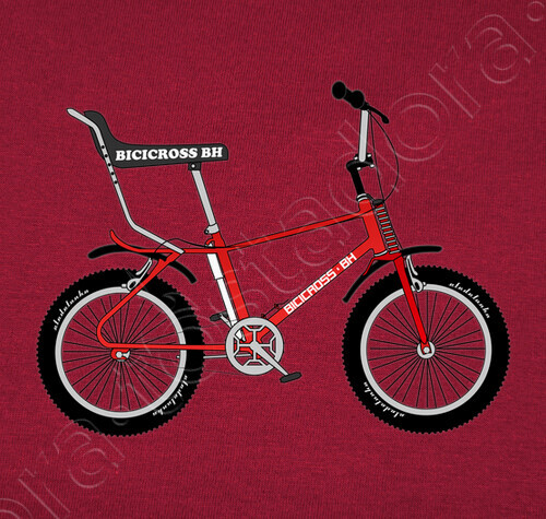 Camiseta efedefunko © Bicicross BH 1978 Red Hombre, estilo Camiseta efedefunko © Bicicross BH 1978 Red Hombre, estilo