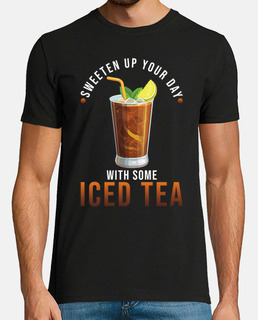 El diseño de la bebida de té helado end