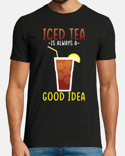 El diseño de la bebida de té helado end