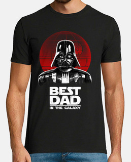 el mejor papá en la camiseta mens galaxy