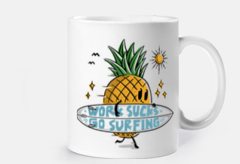 el trabajo apesta ir a surfear