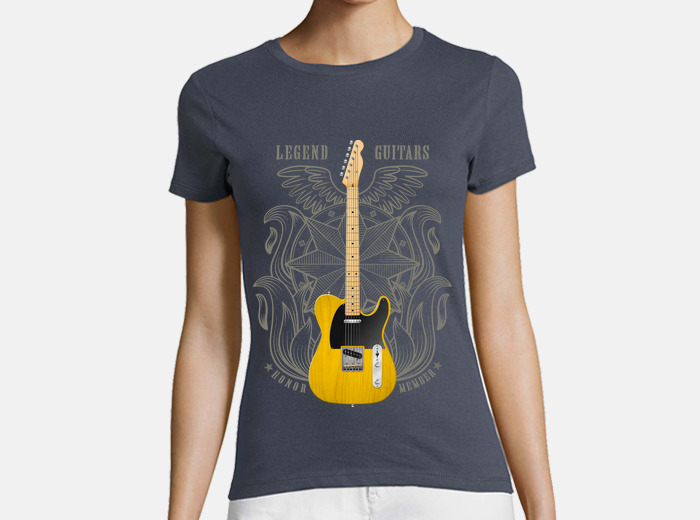 Electric guitar fender telecaster t shirt tostadora
