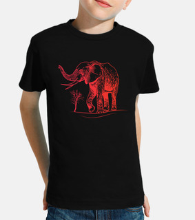 elefante bambini elefante rosso