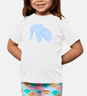 elefante blu. applicalo su diversi colori di t-shirt per bambini