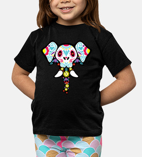 elephant sugar skull calavera dia de