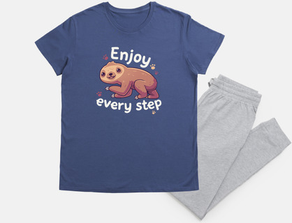 enjoy every step - lazy animal