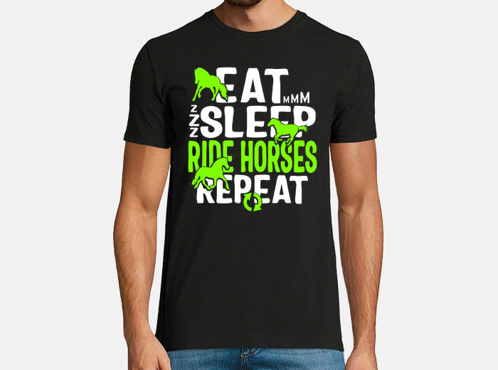 Equestrian shirt eat sleep ride horses repeat tostadora