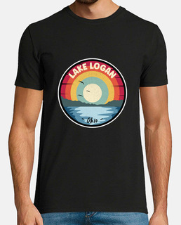 escena colorida del lago logan ohio