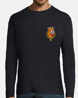 Escudo Felipe VI. Hombre, manga larga, azul marino