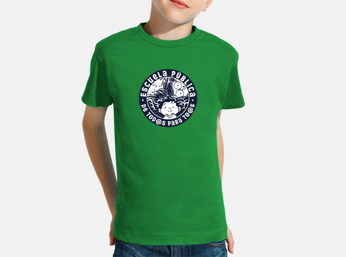 Camiseta ninos escuela publica laTostadora