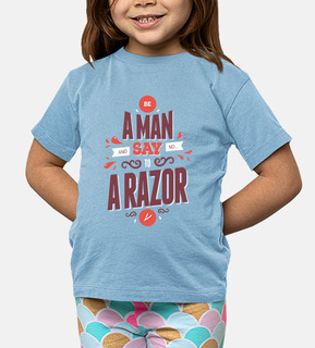 essere un anno l'uomo a dire di no a un rasoio maglietta bambini