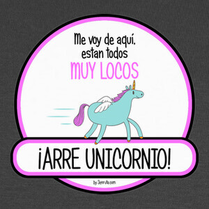 Camisetas Estan todos muy locos - Unicornio