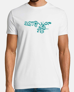 estonie t-shirt texte bouclier couleur