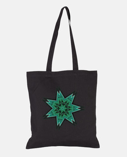 estrella verde azul étnica