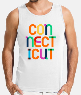 État du Connecticut pop art du milieu d